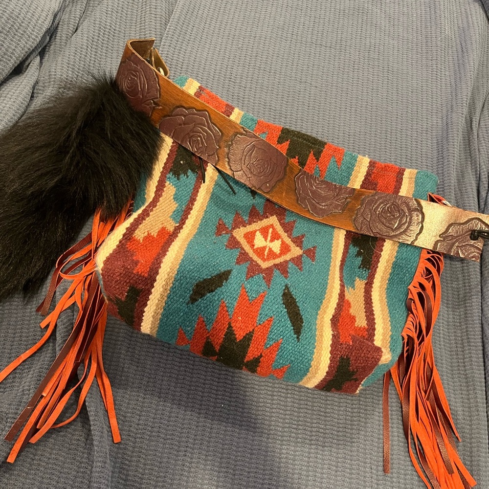 Handmade western tote